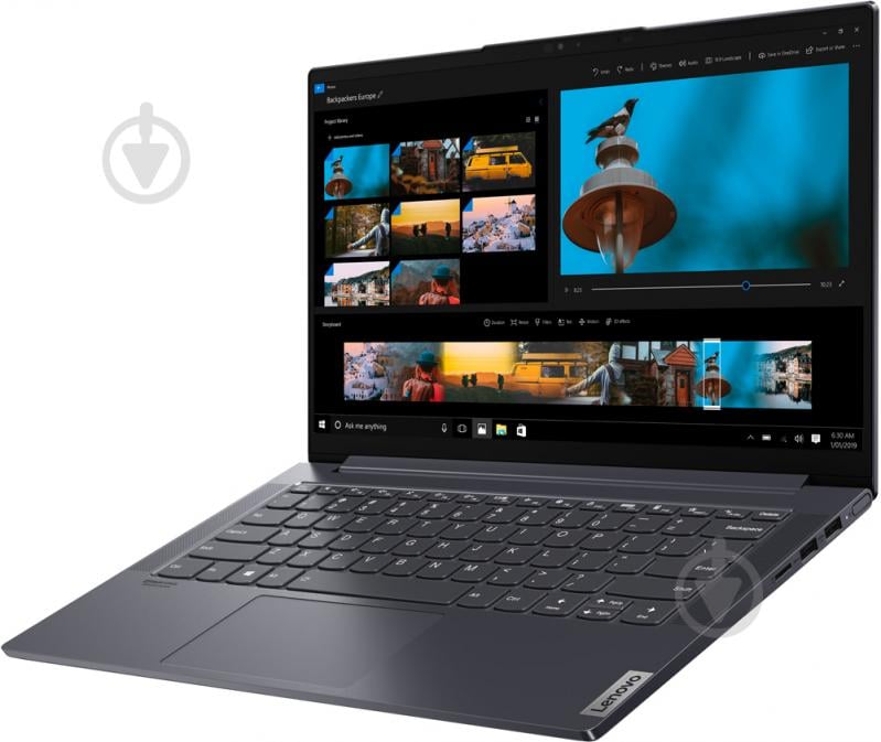 Ноутбук Lenovo Yoga Slim 7 14ITL05 14" (82A300KURA) slate grey - фото 3