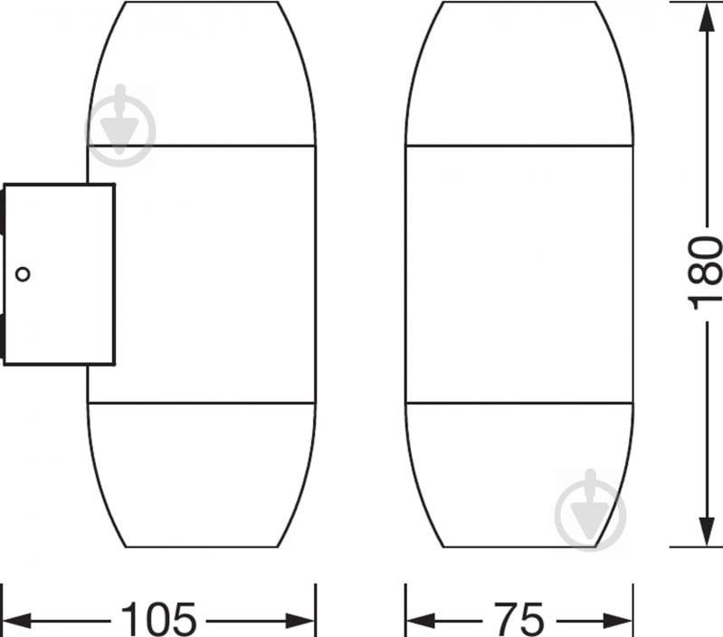 Бра Ledvance Endura Classic Cannon Wall Updown GU10 IP44 темно-сірий - фото 5