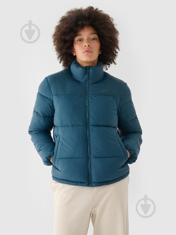 Пуховик женский зимний 4F DOWN JACKET F469 4FWAW24TDJAF469-46S р.XL синий - фото 1