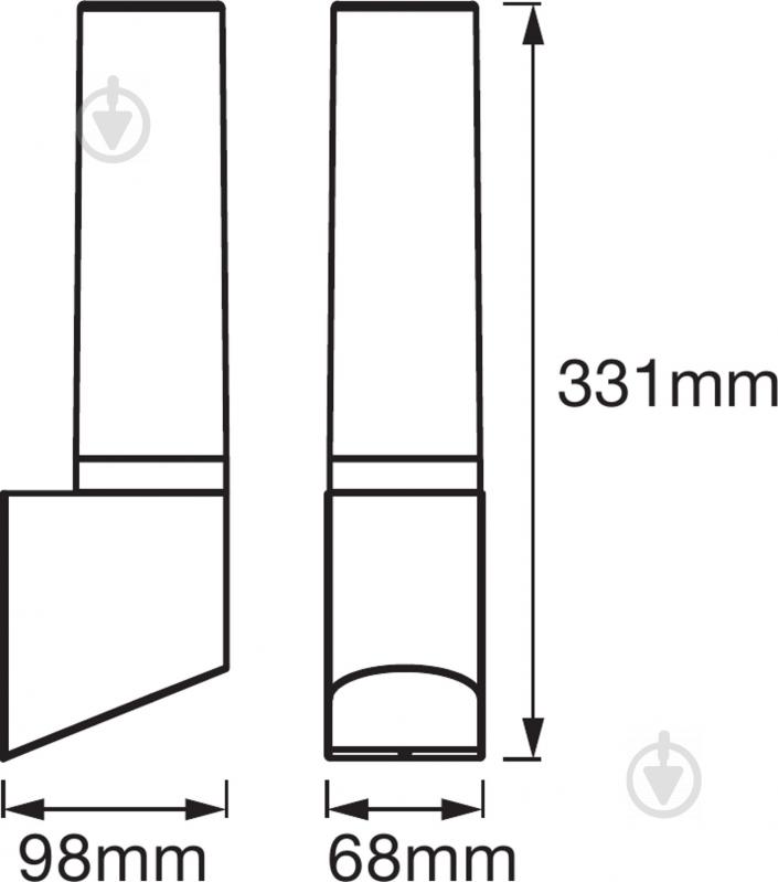 Світильник вуличний настінний Ledvance Endura Style Lantern Flare (Wall) 7 Вт IP44 чорний - фото 4