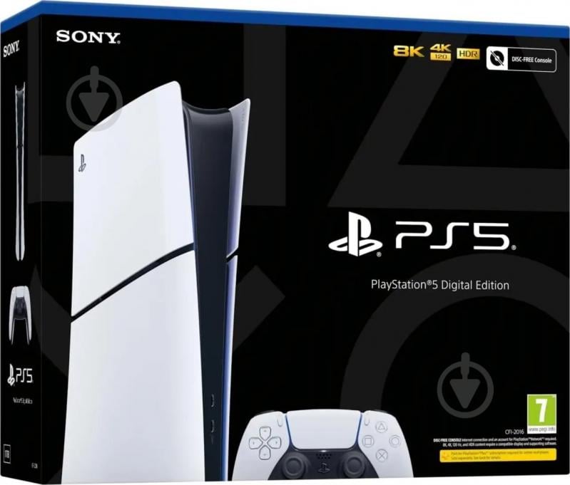 Ігрова консоль Sony PlayStation 5 Slim Digital Edition (CFI-2016 B01Y) white - фото 6