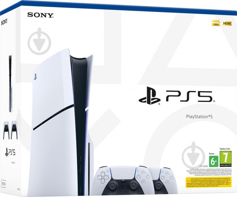 Игровая консоль Sony PlayStation 5 Slim (CFI-2016 A01Y) (2 Dualsense) white - фото 9