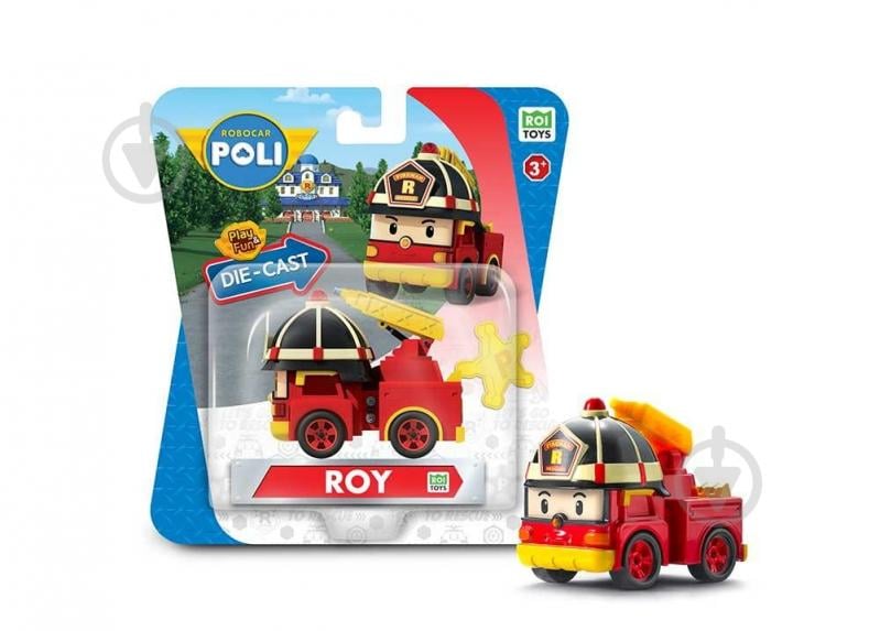 Машинка коллекционная Robocar Poli Робокар Рой Die Cast MRT-0601 - фото 1