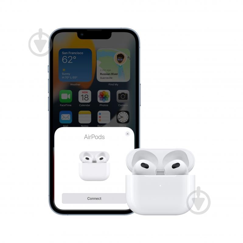 Наушники Apple AirPods 3 with Lightning Charging Case (MPNY3TY/A) - фото 8