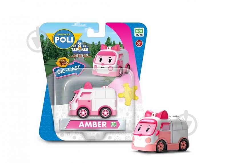 Машинка коллекционная Robocar Poli Робокар Эмбер Die Cast MRT-0602 - фото 1