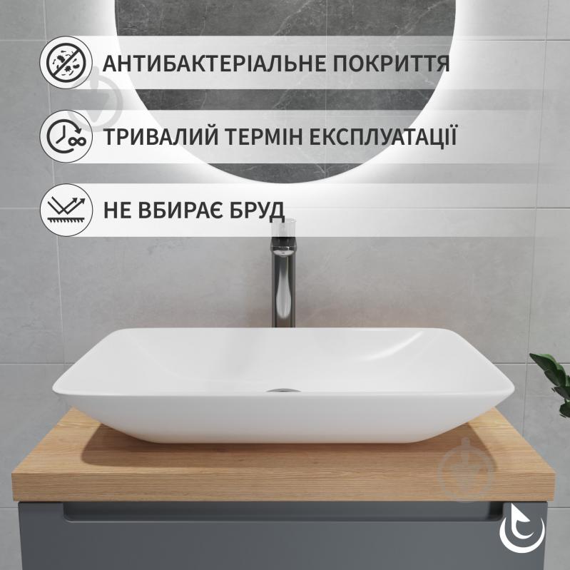 Умивальник Helmken 54059000 3 в 1: прямокутний 59 см, із сифоном і донним клапаном Сlick-clack, хром - фото 2 Умивальник Helmken 54059000 3 в 1: прямокутний 59 см, із сифоном і донним клапаном Сlick-clack, хром - фото 2