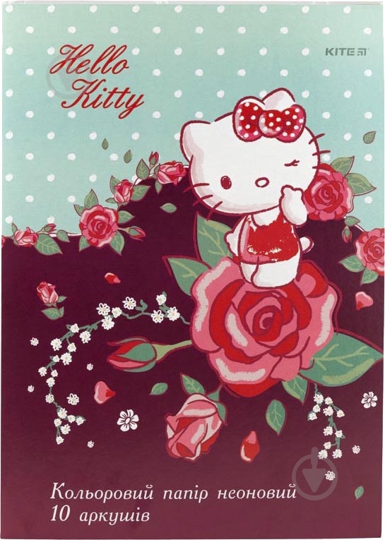 Папір кольоровий неоновий Hello Kitty HK19-252 - фото 1