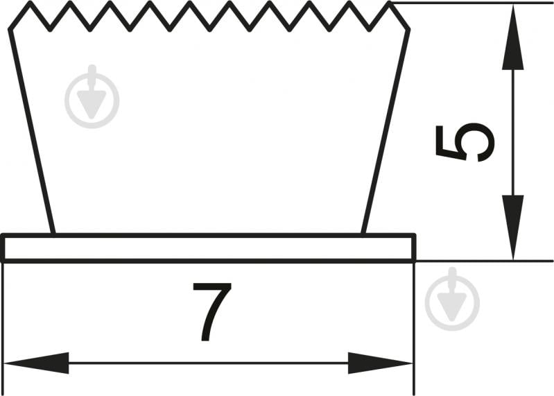 Пилозахисна щітка DC самоклеюча для шаф купе 7х5 мм, 11 м, сіра - фото 2