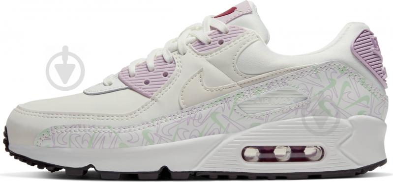 Кроссовки женские демисезонные Nike Air Max 90 Valentine's Day CI7395-100 р.37,5 белые - фото 5