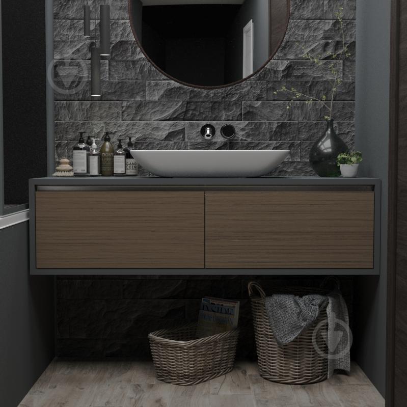 Умивальник Helmken 54059000 2 в 1: прямокутний 59 см із донним клапаном Сlick-clack, чорний матовий - фото 12 Умивальник Helmken 54059000 2 в 1: прямокутний 59 см із донним клапаном Сlick-clack, чорний матовий - фото 12