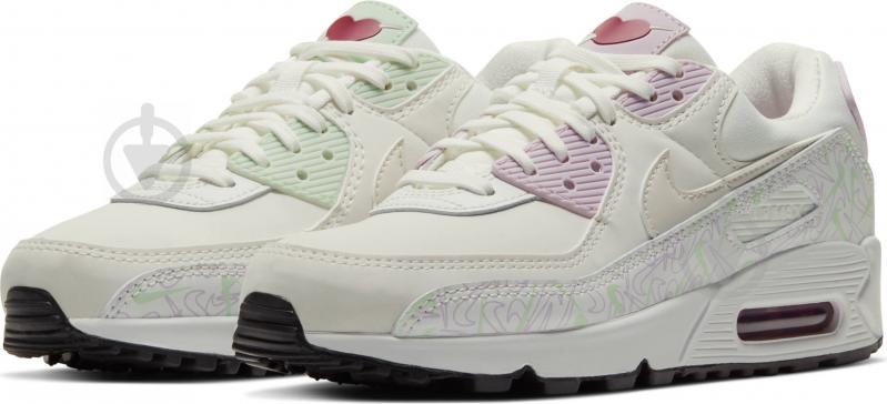 Кросівки жіночі демісезонні Nike Air Max 90 Valentine's Day CI7395-100 р.38 білі - фото 1