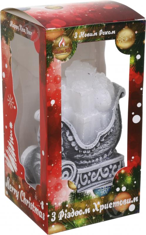 Свеча Сани с подарками 13 см Pako-If - фото 3