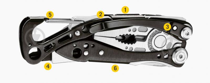 Мультитул Leatherman Skeletool CX, картонна коробка, 9 інструментів 830923 - фото 6