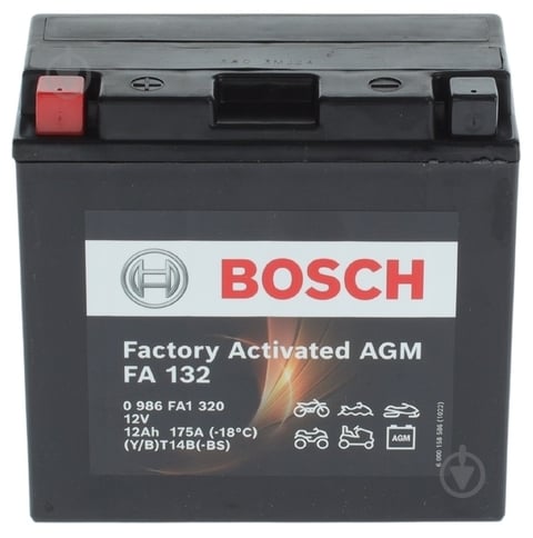 Акумулятор автомобільний Bosch 12Ah 175A 12V «+» ліворуч (BO0986FA1320) - фото 1