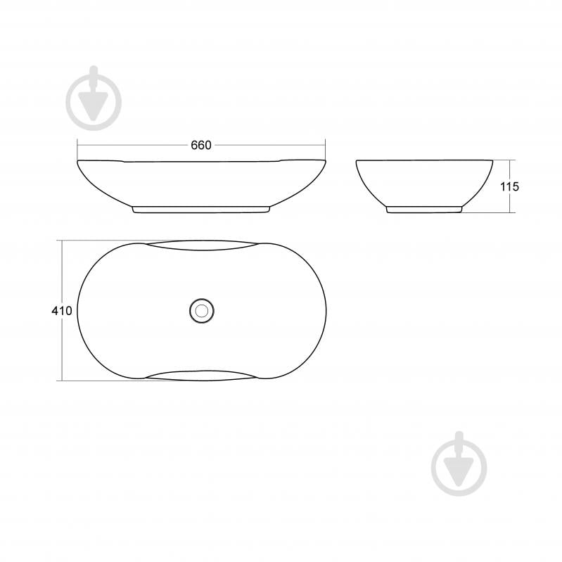 Умывальник Helmken 57066000 овальный 66 см, белый - фото 5