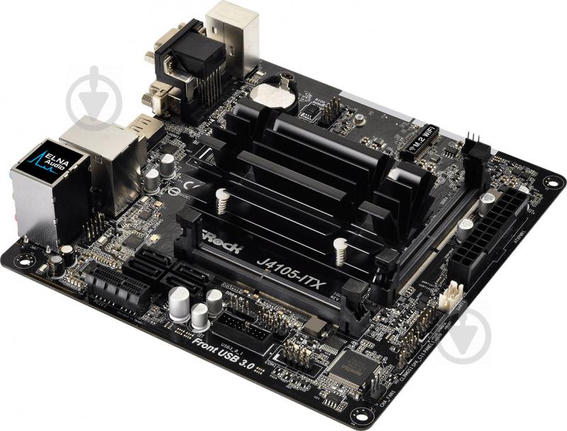 Материнская плата ASRock J4105-ITX (Integrated CPU, SoC, mini ATX) - фото 3