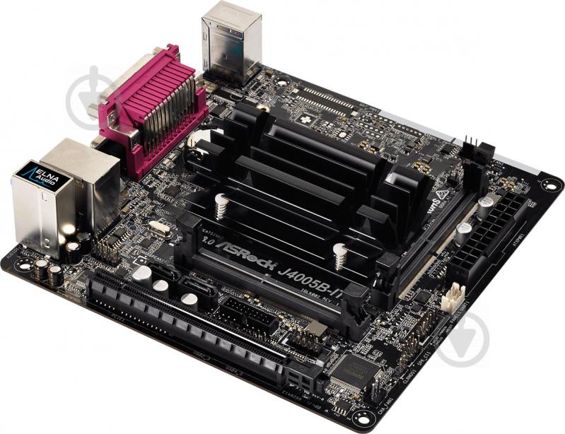 Материнська плата ASRock J4005B-ITX (Integrated CPU, SoC, mini ATX) - фото 4