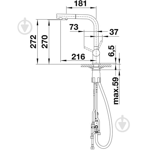 Змішувач для кухні Blanco 525200 FONTAS-S ІІ АНТРАЦИТ - фото 9 Змішувач для кухні Blanco 525200 FONTAS-S ІІ АНТРАЦИТ - фото 9