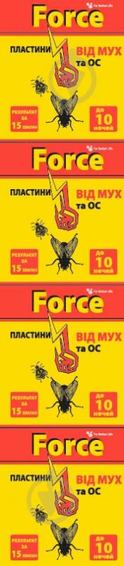 Пластини Force Від мух та комарів - фото 1 Пластини Force Від мух та комарів - фото 1