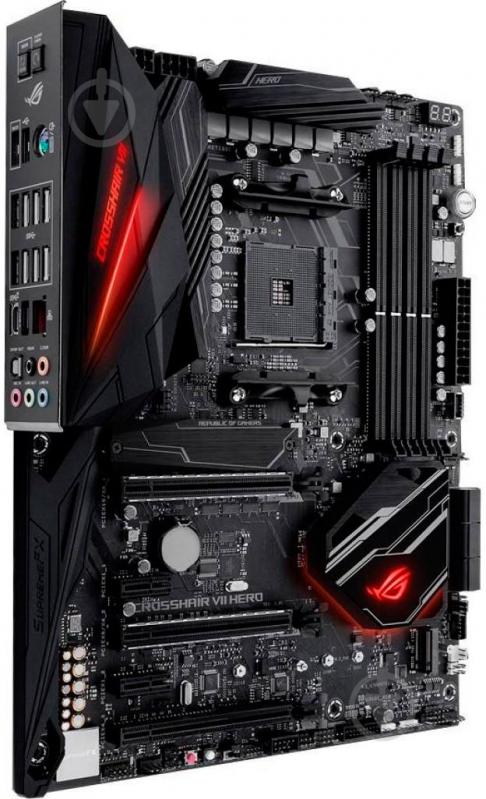 Материнская плата Asus ROG CROSSHAIR VII HERO (Socket AM4, AMD X470, ATX) - фото 3