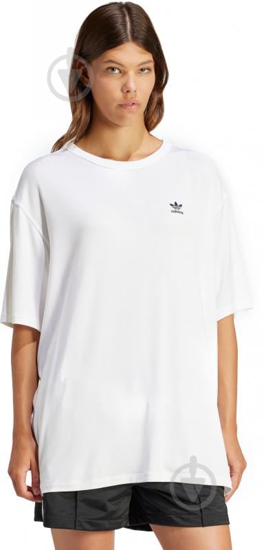 Футболка Adidas TREFOIL TEE IR8064 р.S белый - фото 1