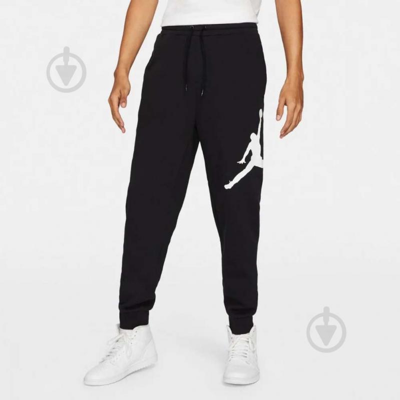 Брюки Nike NFS M J JUMPMAN LOGO FLC PANT DA6803-010 р. 2XL черный - фото 1