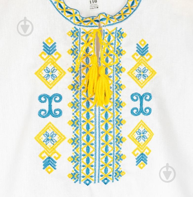 Вишиванка для хлопчиків Dexter`s Cultural Stitches р.104 білий d1302-18 - фото 3 Вишиванка для хлопчиків Dexter`s Cultural Stitches р.104 білий d1302-18 - фото 3