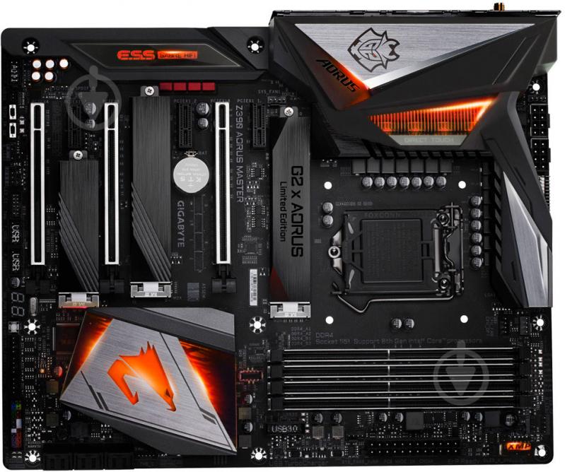 Материнська плата Gigabyte Z390 AORUS MASTER G2 Edit (Socket 1151, Intel Z390, ATX) - фото 2