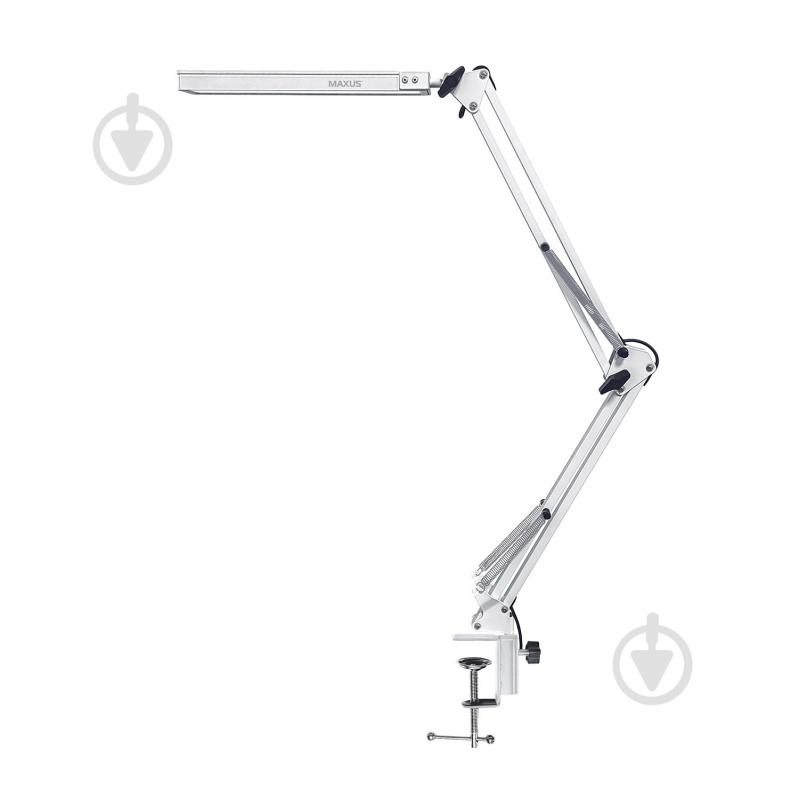 Настільна лампа Maxus Desk Lamp 3CCT Metal CLIP WH 10 Вт білий 1-MDL-10W-MCLW - фото 2