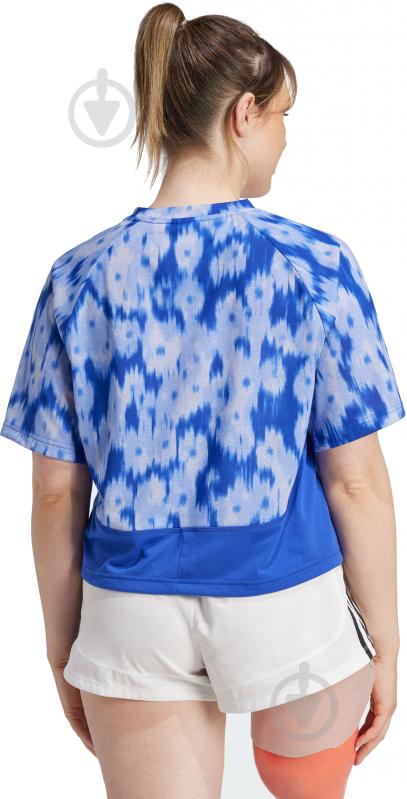 Футболка Adidas AOP FLOWER TEE JF3165 р.M блакитний - фото 2