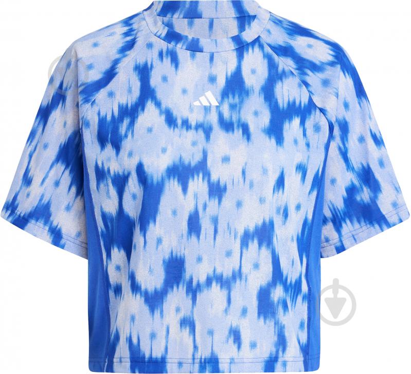 Футболка Adidas AOP FLOWER TEE JF3165 р.M блакитний - фото 6