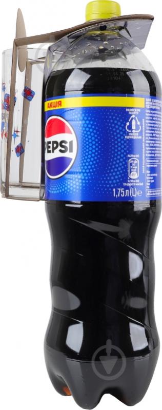 Напій Pepsi 1.75л + Pepsi Black Free 1.75л 2 шт + Склянка - фото 3