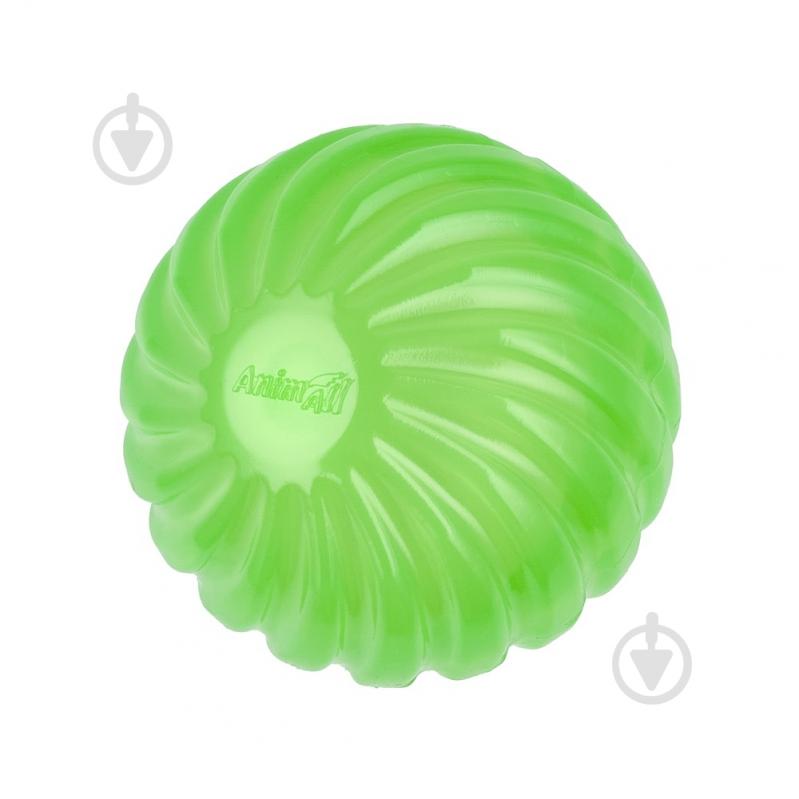 М'яч AnimAll хвиля з пискавкою 75 мм зелений (179856) - фото 1 М'яч AnimAll хвиля з пискавкою 75 мм зелений (179856) - фото 1