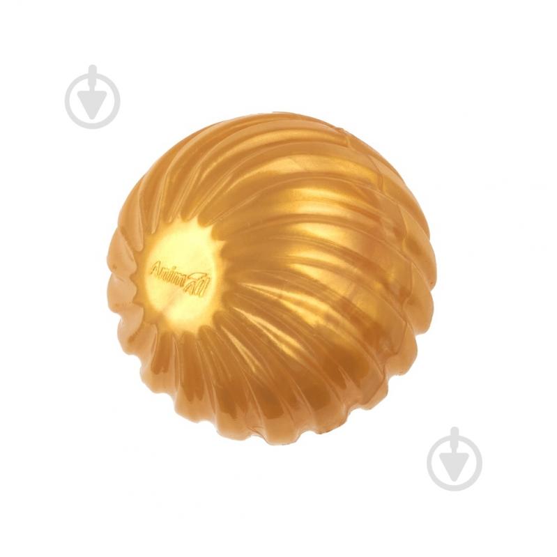 Мяч AnimAll волна с пищалкой 65 мм золотой (179858) - фото 1