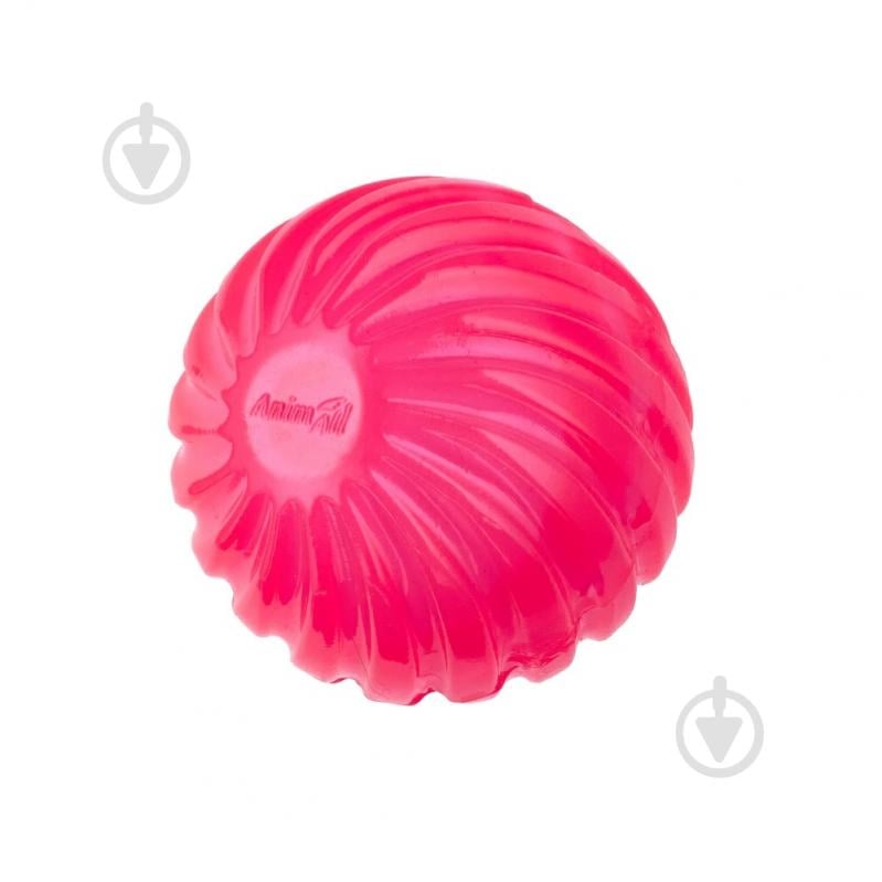 М'яч AnimAll хвиля з пискавкою 65 мм рожевий (179859) - фото 1
