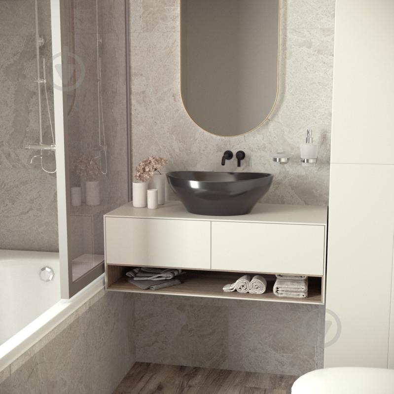 Умивальник Helmken 65241001 3 в 1: овальний 41 см, із сифоном і донним клапаном Сlick-clack, білий матовий - фото 9 Умивальник Helmken 65241001 3 в 1: овальний 41 см, із сифоном і донним клапаном Сlick-clack, білий матовий - фото 9