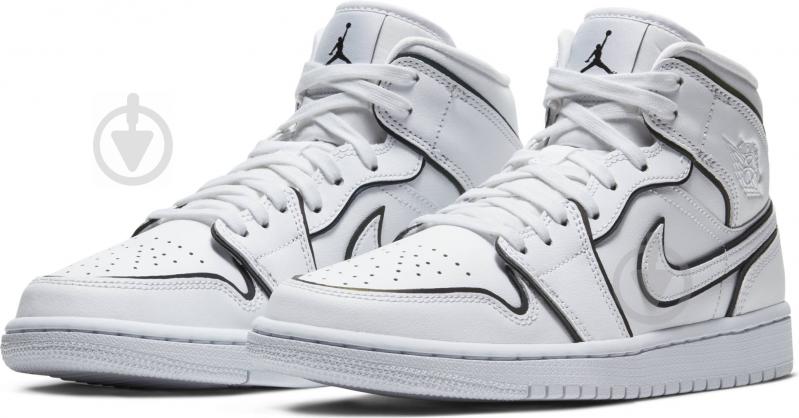 Кроссовки женские демисезонные Jordan AIR 1 MID CK6587-100 р.36,5 белые - фото 1