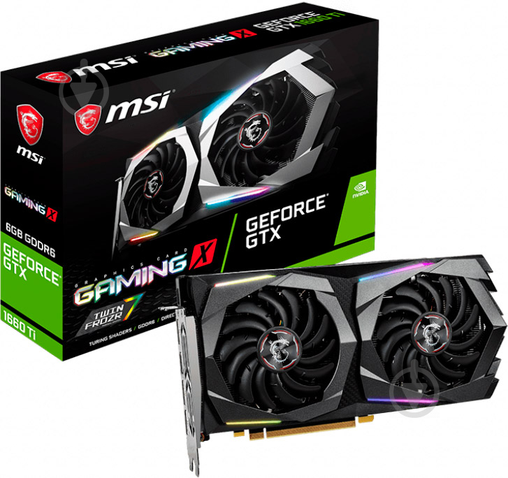 Видеокарта MSI GeForce GTX 1660 Ti 6GB GDDR6 192bit (GTX 1660 TI GAMING X 6G) - фото 5