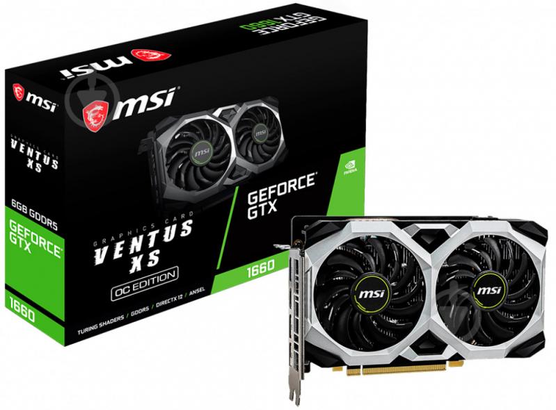 Видеокарта MSI GeForce GTX 1660 Super 6GB GDDR5 192bit (GTX 1660 SUPER VENTUS XS) - фото 5