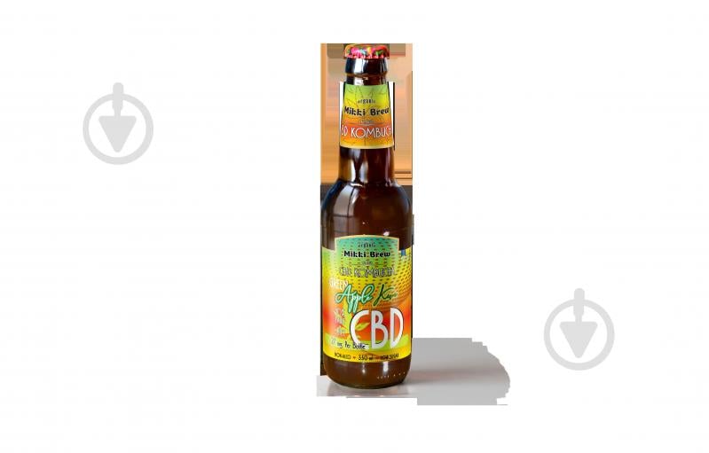 Комбуча Mikki brew CBD GREEN APPLE KIWI стекло 0,35 л - фото 1