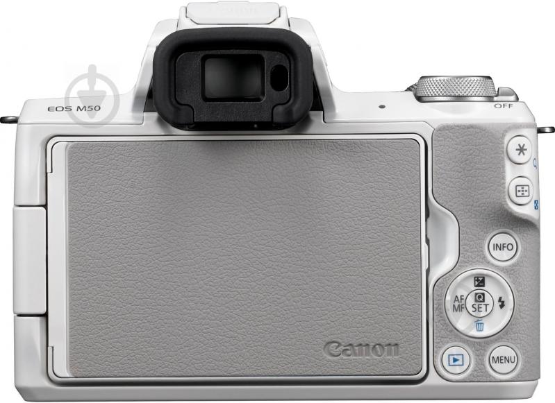 Фотокамера Canon EOS M50 + 15-45 IS STM KIT white (2681C057) - фото 7