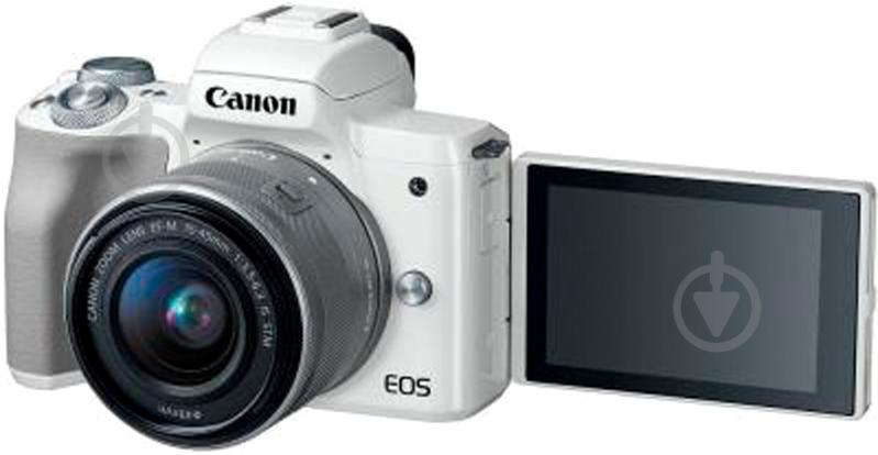 Фотокамера Canon EOS M50 + 15-45 IS STM KIT white (2681C057) - фото 9