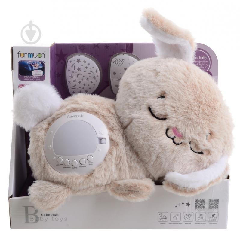 Нічник Funmuch Кролик з датчиком плачу AI та проектором різнокольоровий FM666-65 - фото 1 Нічник Funmuch Кролик з датчиком плачу AI та проектором різнокольоровий FM666-65 - фото 1