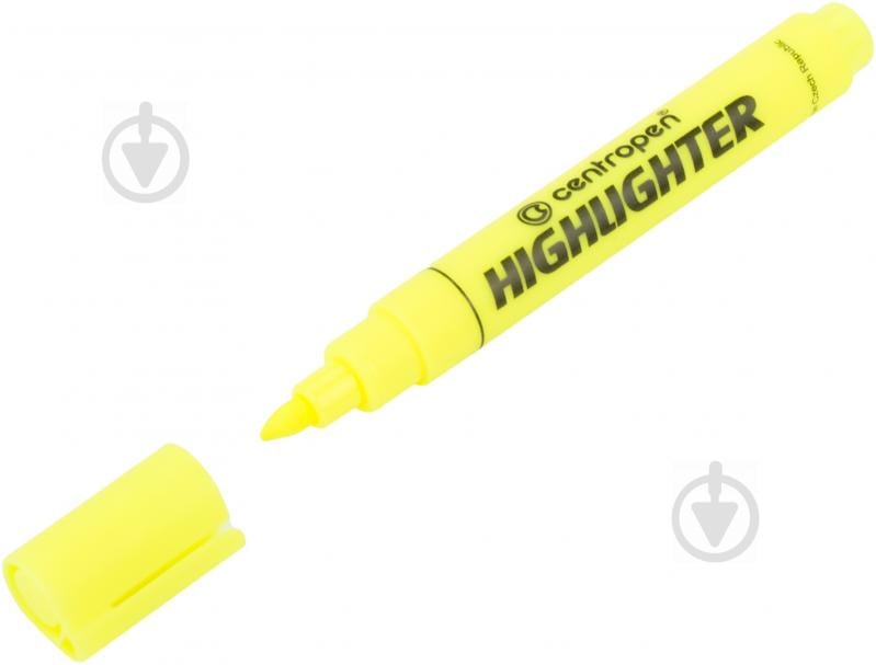 Маркер текстовый Centropen Highlighter 1-4.6 мм 8852 желтый - фото 1