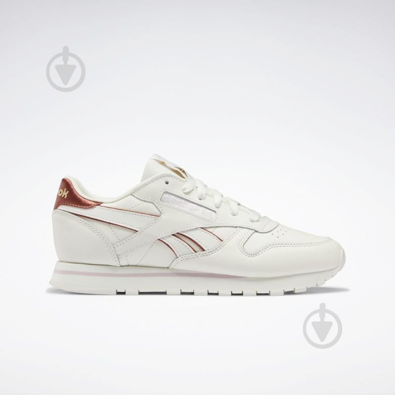 Кроссовки женские демисезонные Reebok CL LTHR GZ9812 р.39 белые - фото 1