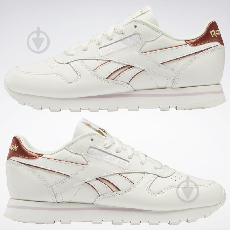 Кросівки жіночі демісезонні Reebok CL LTHR GZ9812 р.39 білі - фото 10