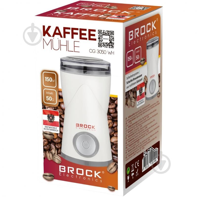 Кофемолка Brock CG 3050 WH - фото 2 Кофемолка Brock CG 3050 WH - фото 2