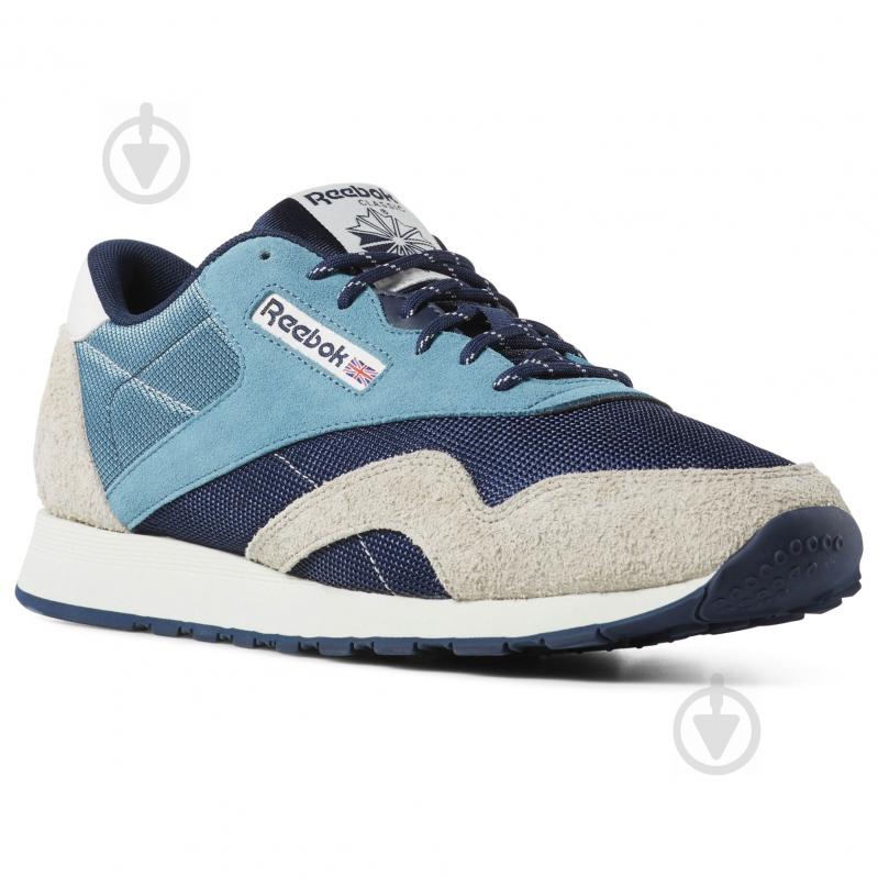 Кроссовки мужские демисезонные Reebok CL NYLON MU CN7196 р.41 синие - фото 1