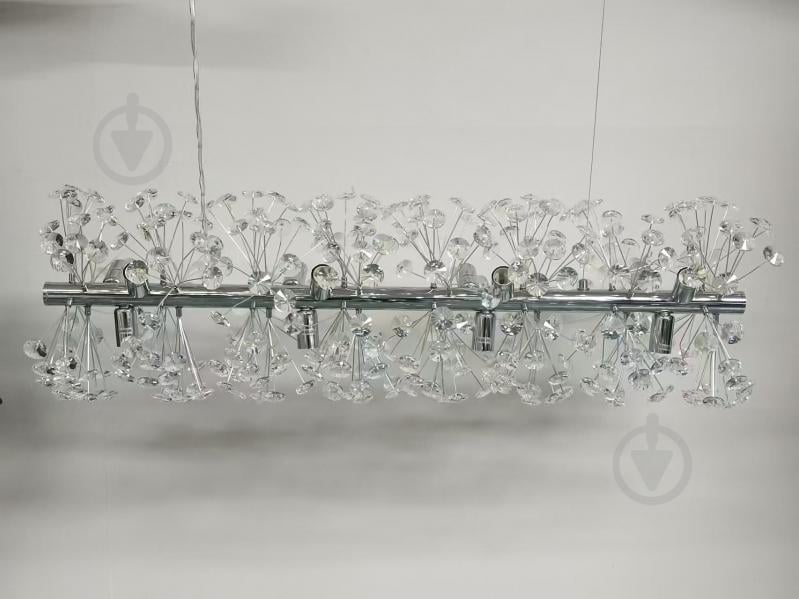 Люстра подвесная Sirius ITAKA 12x60 Вт E14 серебро WM-3002 - фото 1