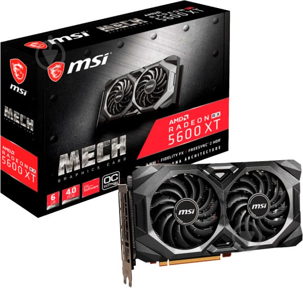 Видеокарта MSI Radeon RX 5600 XT 6GB GDDR6 192bit (RX 5600 XT MECH OC) - фото 5